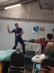 Paul Kelly, Advanced Myoskeletal Alignment Trainer giving demonstration