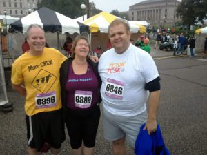 Tammy and two others at walk event