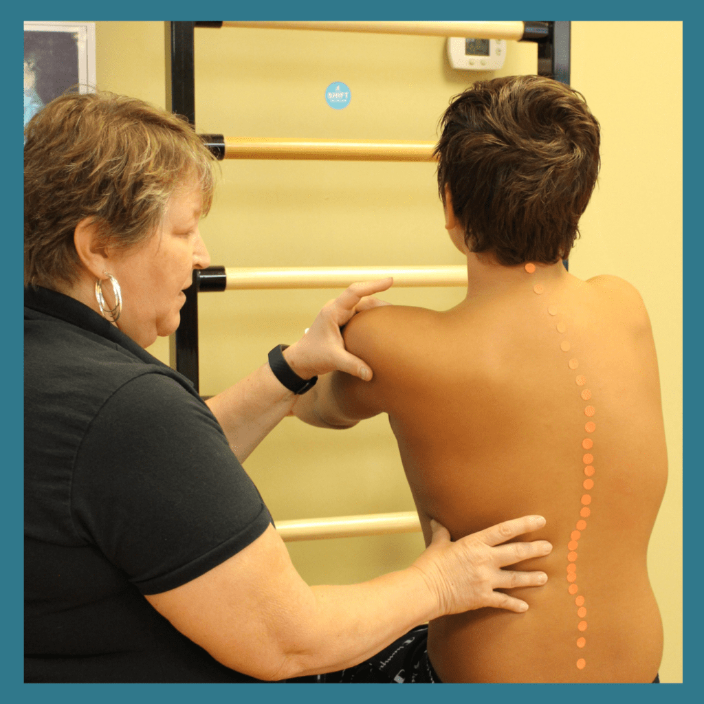 Holistic approach with scoliosis clients using Shift 3D Method for directional breathing, dynamic muscle reeducation, daily habit transformation in minneapolis, st paul