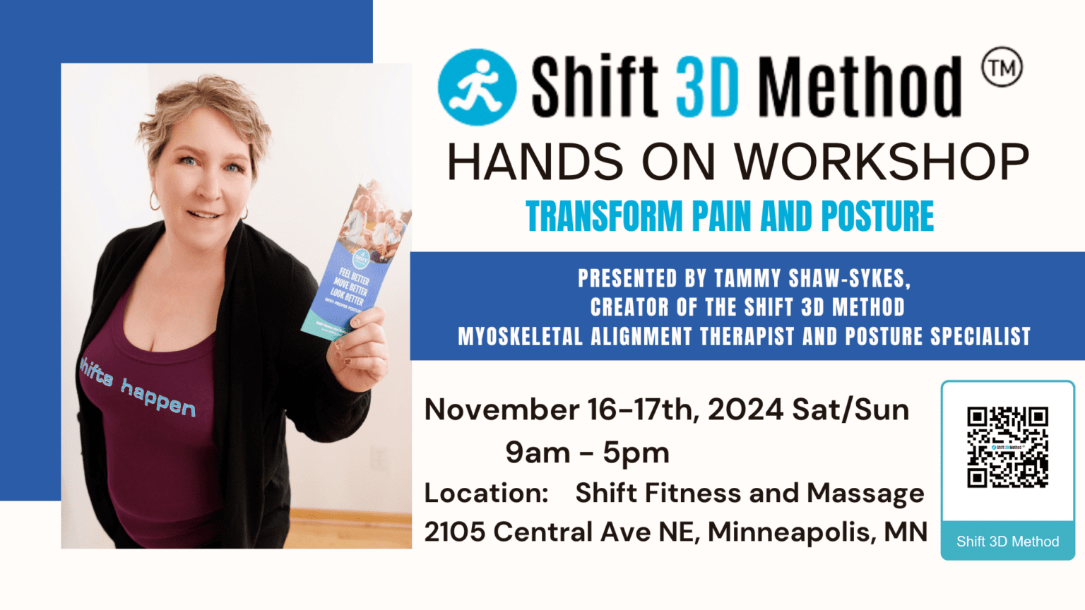 Shift 3D Method Level 1 workshop Nov 16-17th